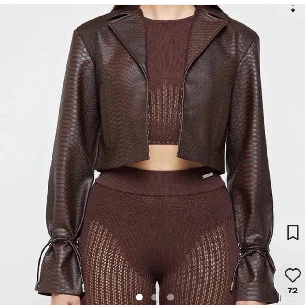 Brand new maniere de voir brown jacket